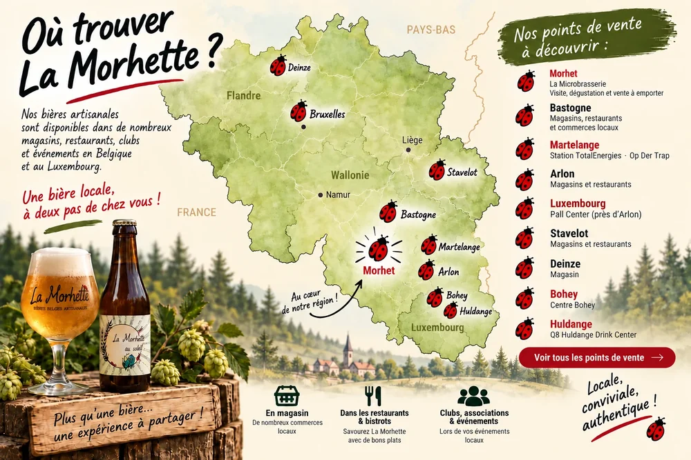 Où trouver La Morhette en Belgique et au Luxembourg